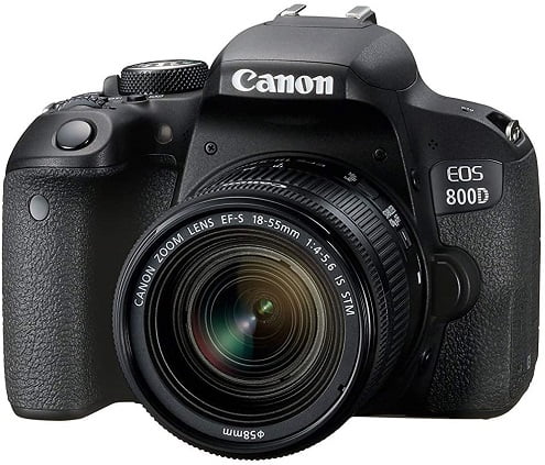 EOS 800D 24.2MP Digital SLR Camera w/ EF-S 18-55mm Lens