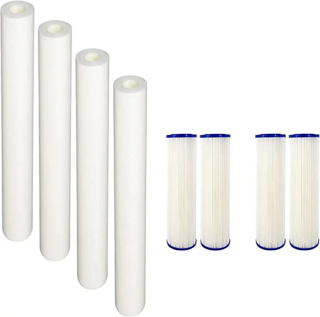 CFS matching with EQ-304-20 and EQ-PFC.35 Whole House moisture Filters Pre Filters and Sub Micron Post Filters (8)