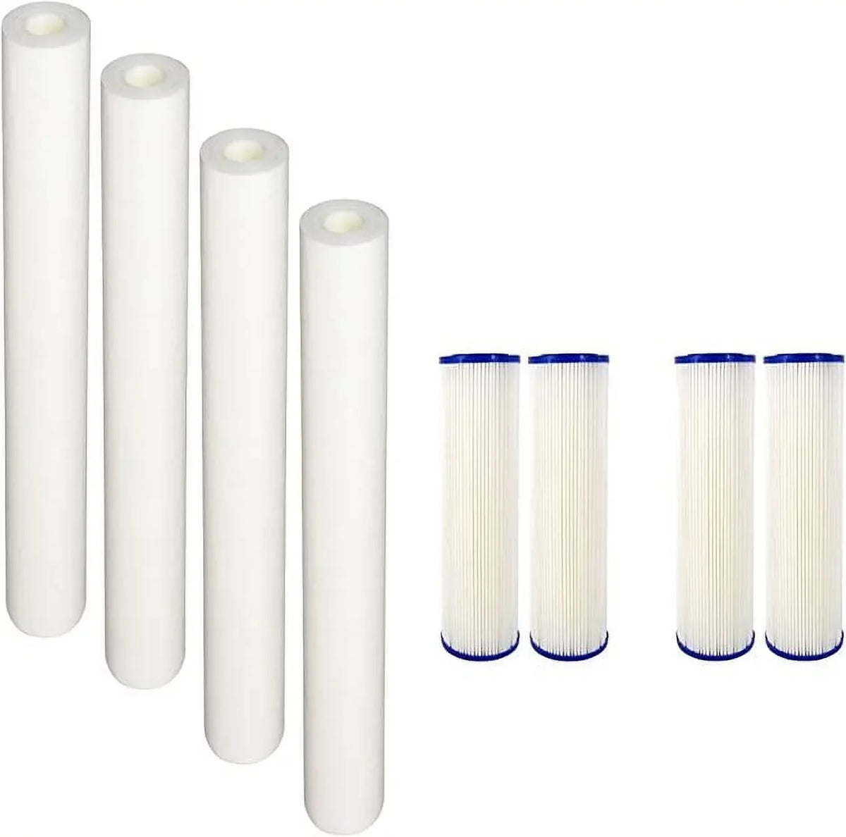 CFS matching with EQ-304-20 and EQ-PFC.35 Whole House moisture Filters Pre Filters and Sub Micron Post Filters (8)