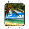GCKG Beach Palm tree Pet Car Seat wrap Dog Car Seat Mat Hammock Cargo Mat Trunk Mat For Cars Trucks and SUV 54x60 inches