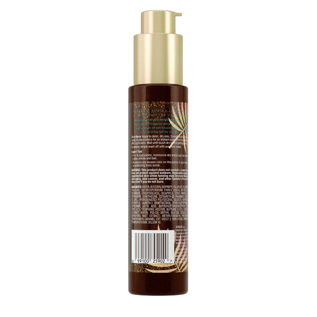 SOL by Jergens Self Tanner Body Bronzer,  Sunless Tanner For All Unique Skin Tones, 3.4 fl oz