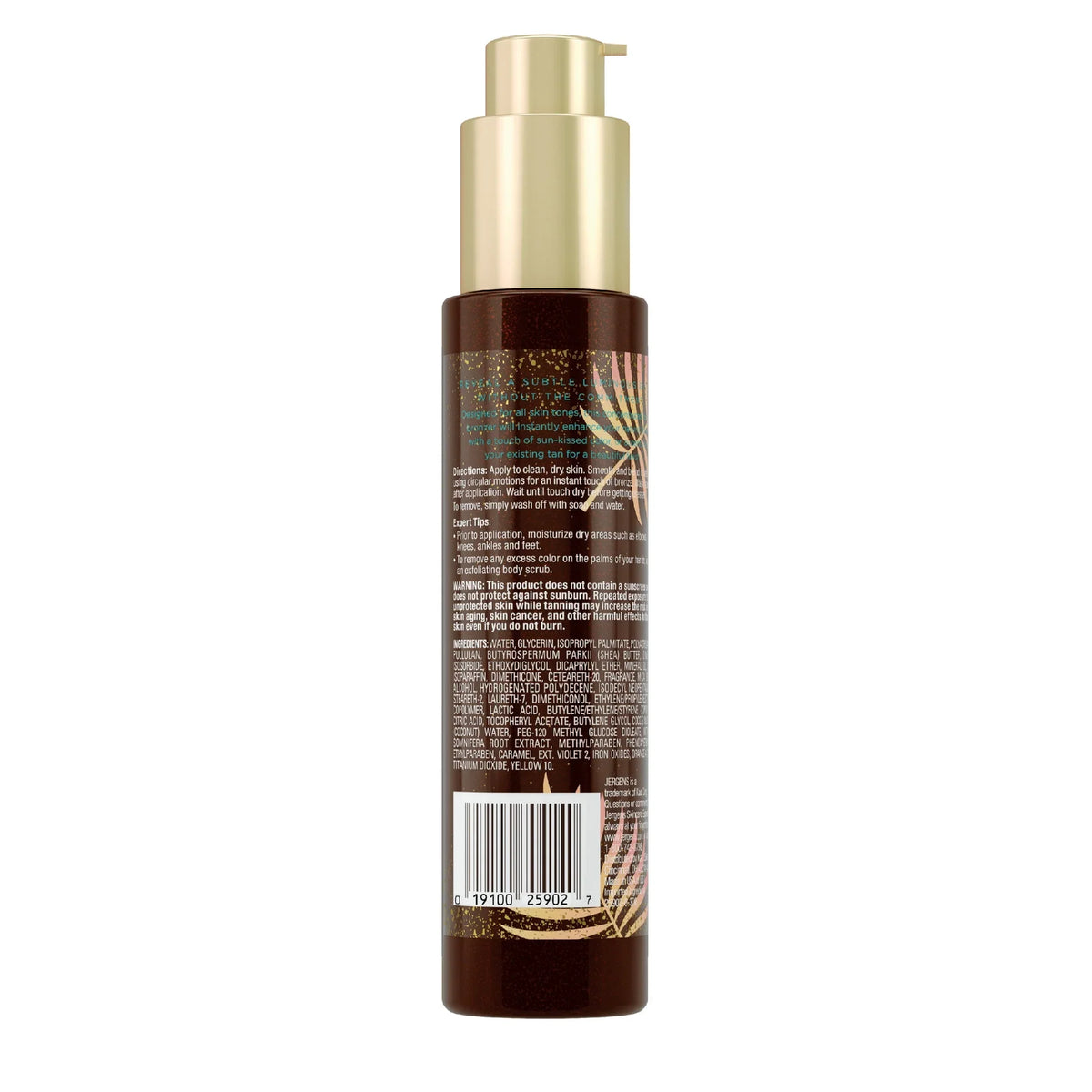 SOL by Jergens Self Tanner Body Bronzer,  Sunless Tanner For All Unique Skin Tones, 3.4 fl oz