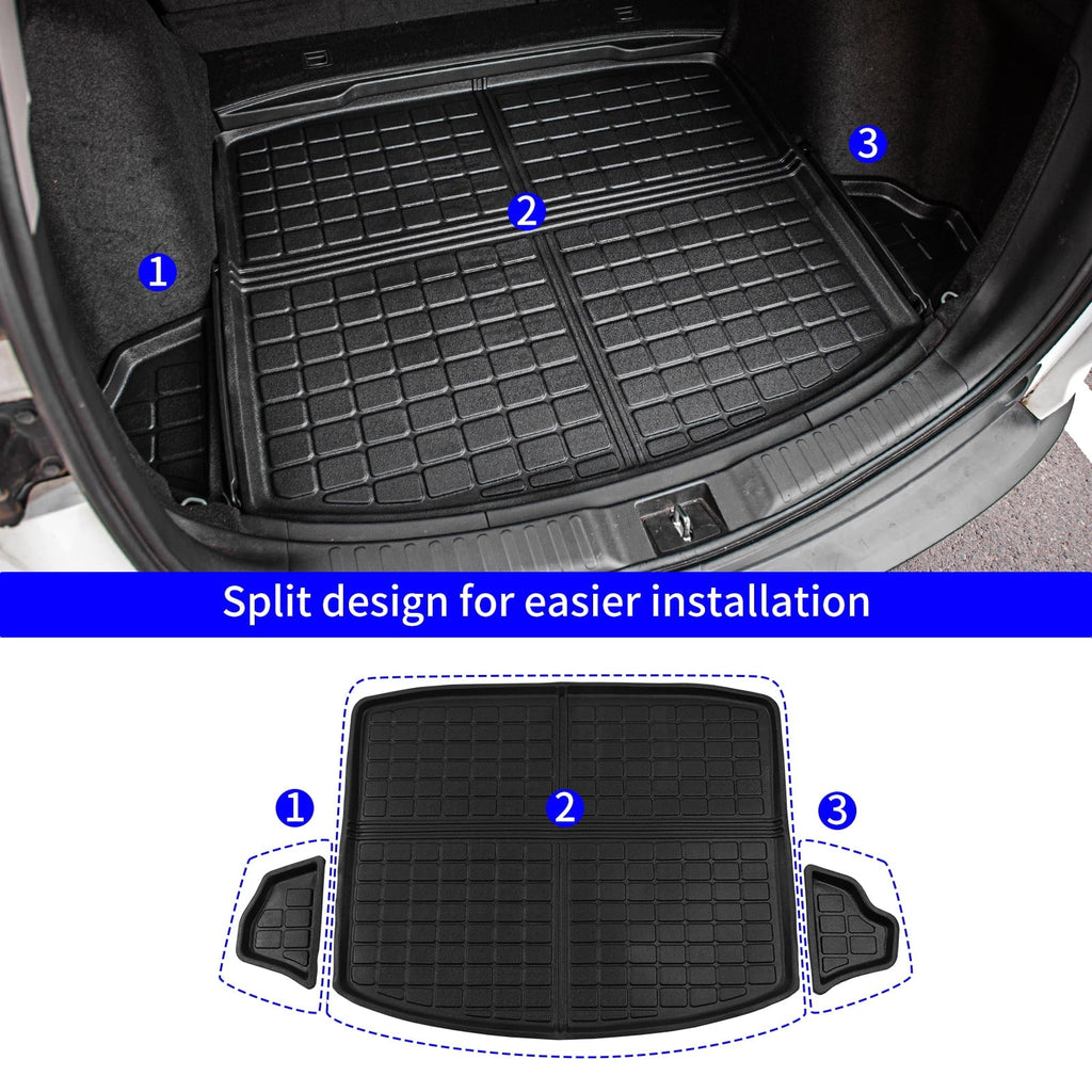 Fit 2017-2022 Honda CRV Fuel Floor Mats Cargo Liner 2021 CR-V Accessories (Trunk Mats + Floor Mats)