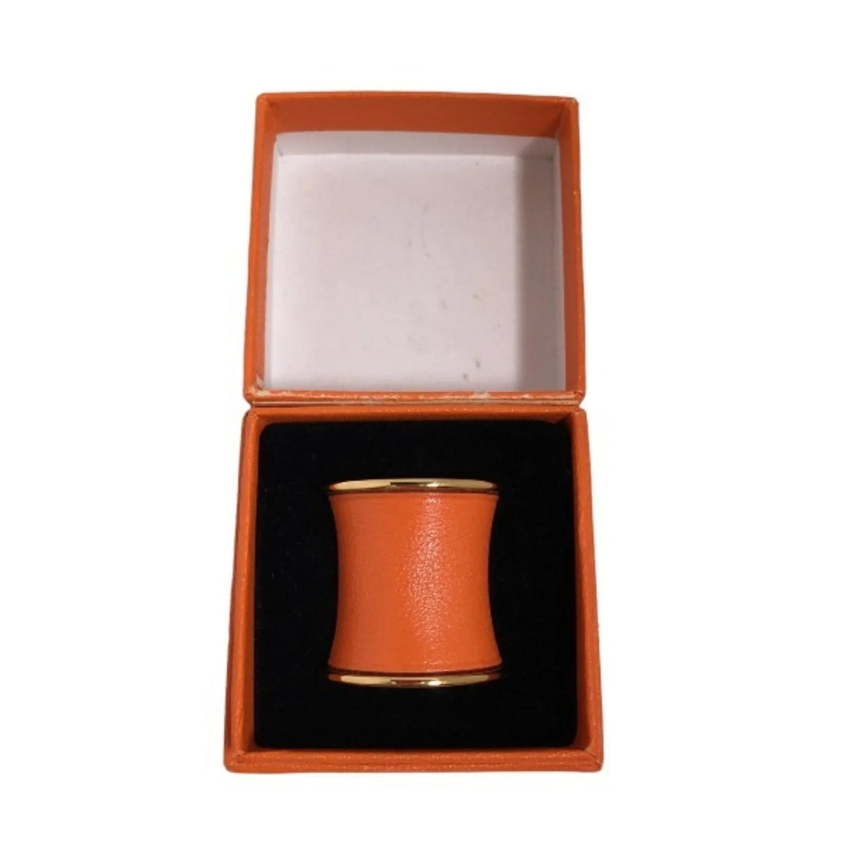 Pre-Owned HERMES Accessories Swift x GP Hermes Orange Scarf Ring (Good)