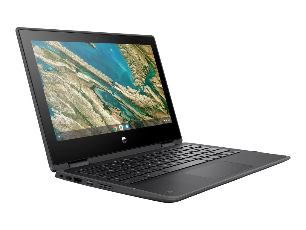 Chromebook x360 11 G3 Education Edition - Flip design -  Celeron - N4020 / up to 2.8 GHz - Chrome OS - UHD Graphics 600 - 4 GB RAM - 32 GB eMMC - 11.6" IPS touchscreen 1366 x 768 (HD) - Wi-Fi 5 - chalkboard gray - kbd: US