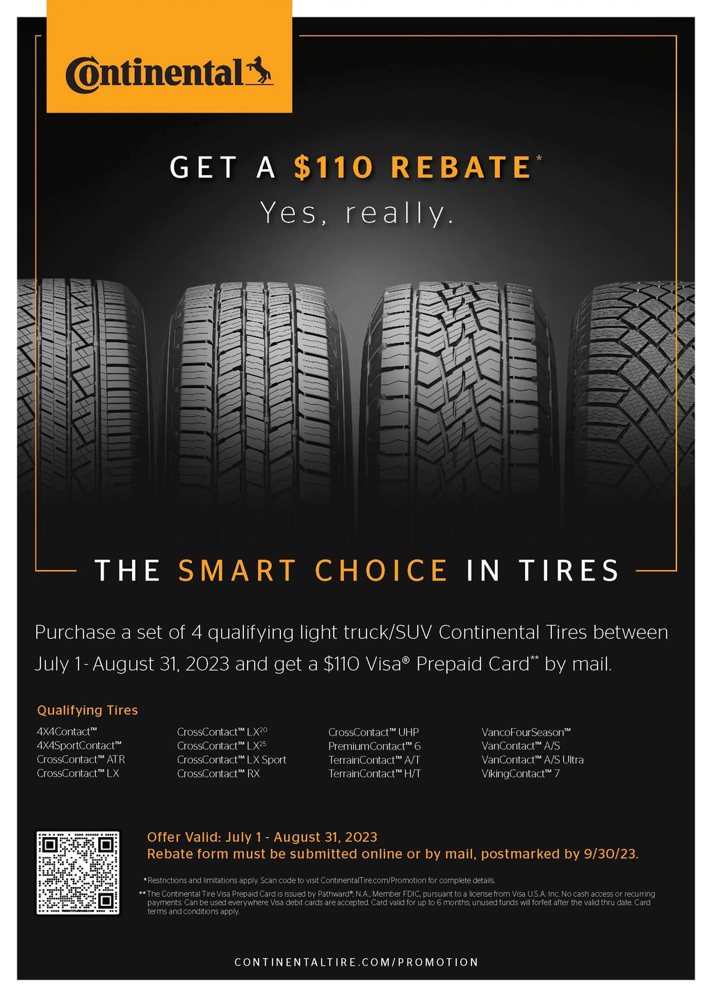 Continental VikingContact 7 Winter 275/55R20 117T XL Passenger Tire Fits: 2007-08  Tundra Limited, 2015  F-150 Lariat