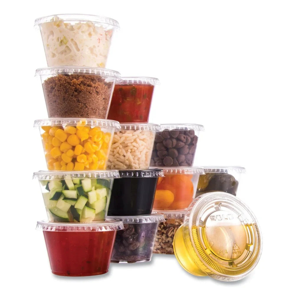 Polypropylene Portion Containers - Clear (2500/Carton)]. Dart 400PC Conex Complements 4 oz