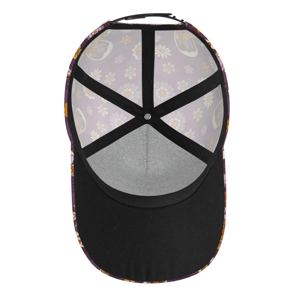 Balery Baseball Cap Adjustable Size for Running Workouts and Outdoor Activities All Seasons Dad Hat(Buffalo Plaid and Butterflys)