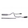 69550B Black Elite Stainless Steel Cat-Back Exhaust System with Split Rear Exit for 2019  Ranger Crew Cab Pickup 2.3L 4 Cylinder