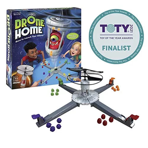 Drone Home - First Ever Game With A Real, Flying Drone - top-notch, Family Fun! - For 2-4 Players - Ages 8+