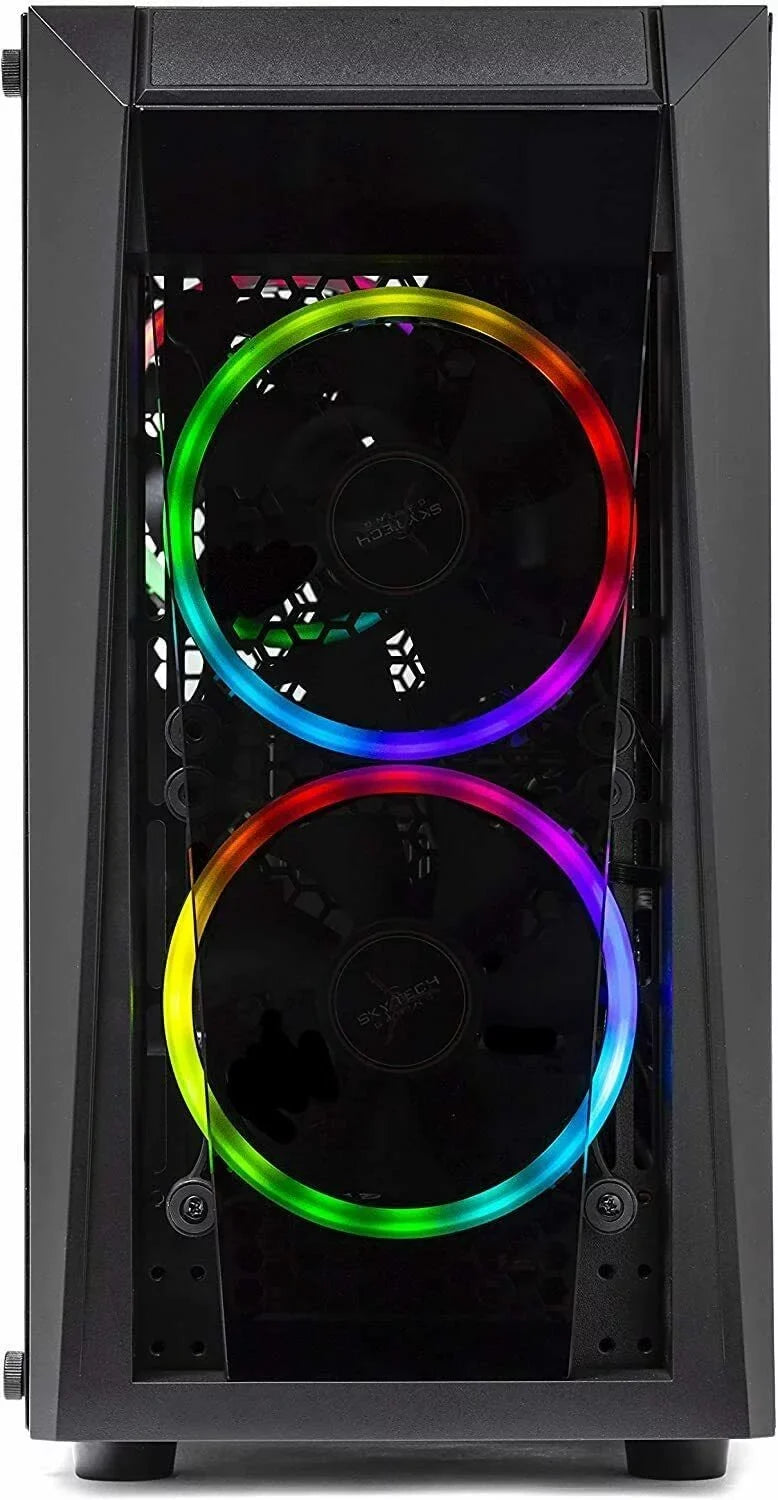 Skytech Blaze II Gaming PC Desktop –  Core i3 10105F 3.7 GHz, GTX 1650, 500GB SSD, 16G DDR4 3200, 600W Gold PSU, AC Wi-Fi, Windows 10 Home 64-bit