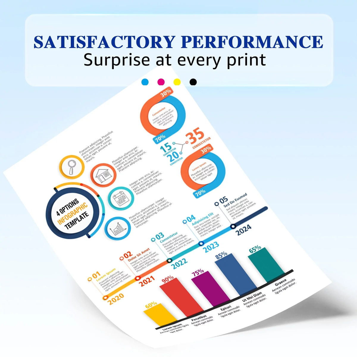 HaloFox suitable For 4 Pack BCMY Q6000A - Q6003A Toner Lot For  Color LaserJet 1600 2600N 2605DN 2605DTN Printer