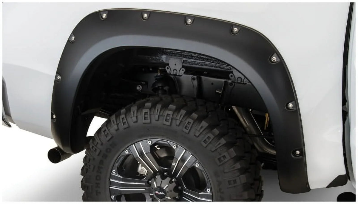 Bushwacker by RealTruck 07-13  Tundra Fleetside Pocket Style Flares 2pc 66.7/78.7/97.6in Bed - Black appropriate with select: 2010 ,2013  Tundra Crewmax SR5