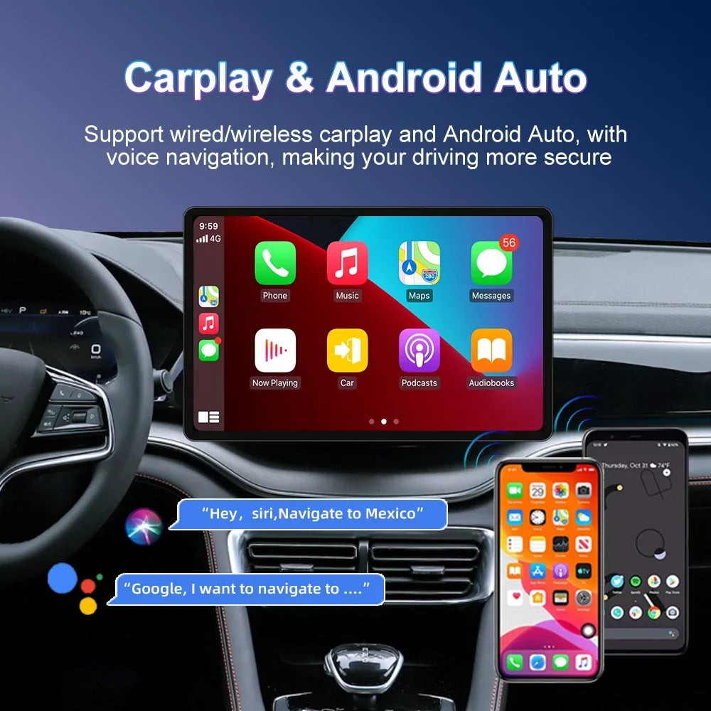 13.3" Android 12 Car Radio Stereo for GMC Yukon Chevrolet Chevy Tahoe Suburban 2007-2012 with  CarPlay Android Auto Built in