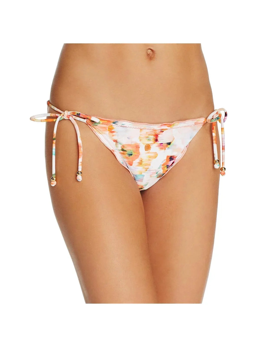 Shoshanna Womens Lattice Tie Side Ruffled Swim Bottom Separates